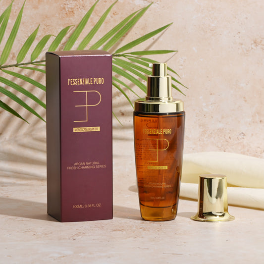 L'Essenziale Puro Moroccan Argan Oil - Multi-Purpose Oil Serum for Hair & Skin - For Daily Use - 100ml